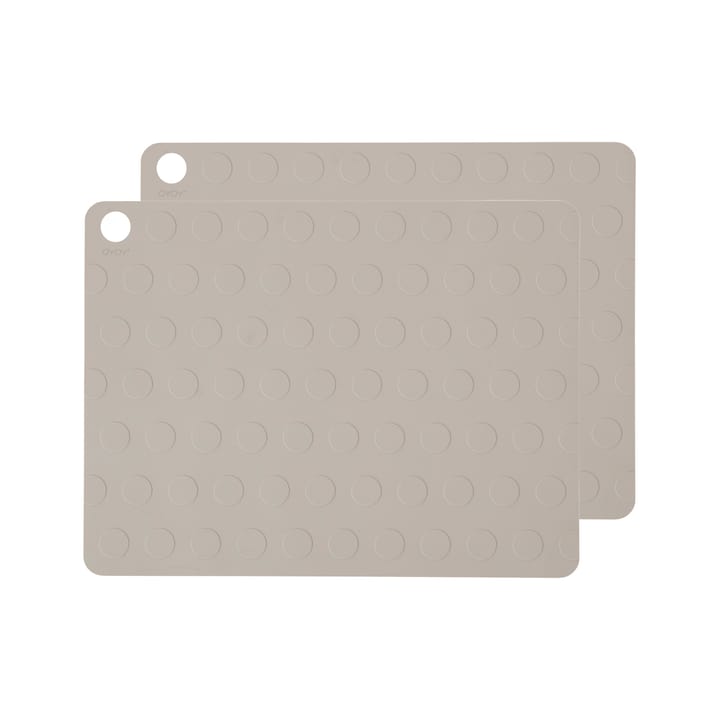Dotto placemat 2-pack - clay - OYOY