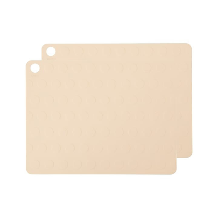 Dotto placemat 2-pack - vanilla - OYOY