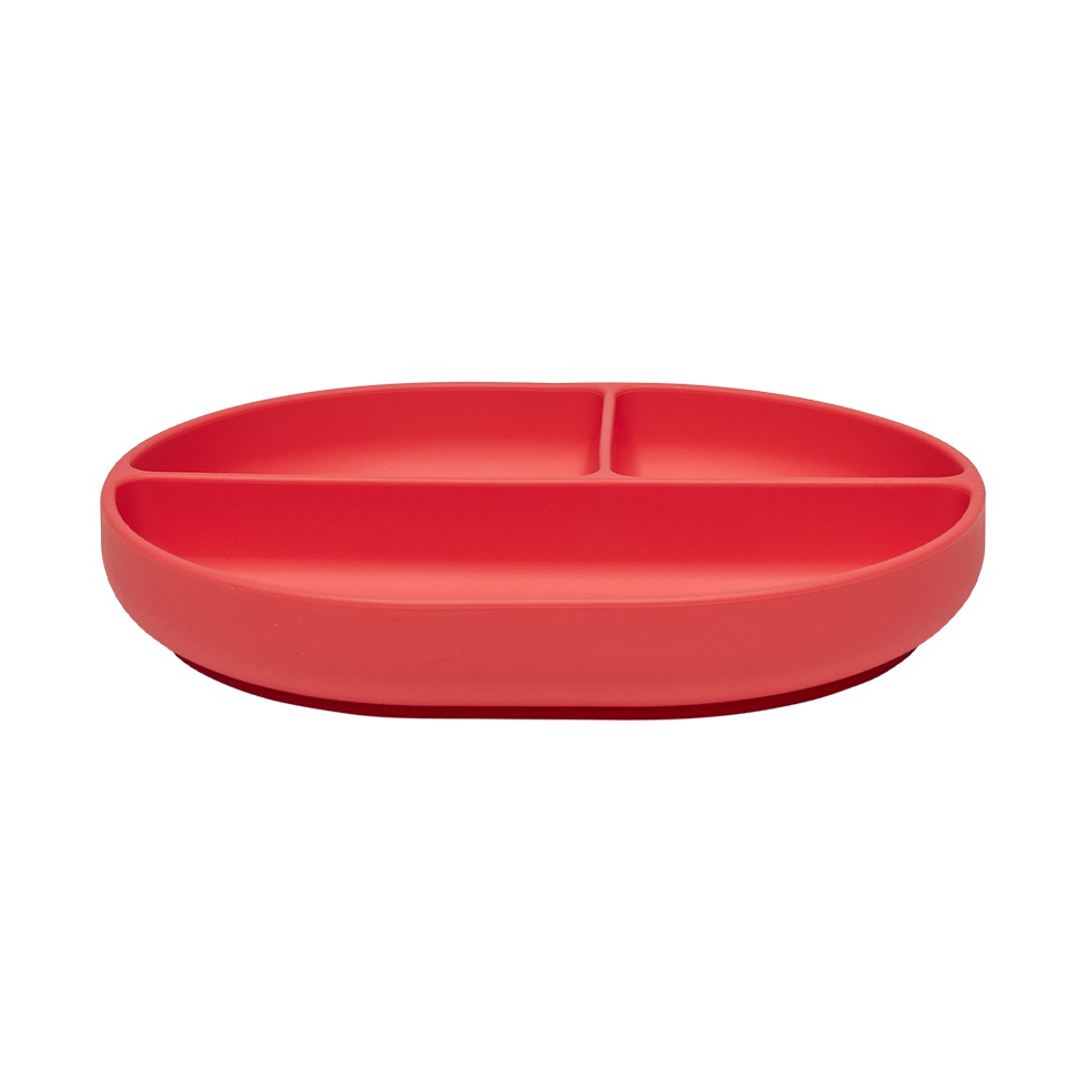 OYOY Enkei suction children's plate Cherry Red | Scandinavian Design | Dinner plates | Red