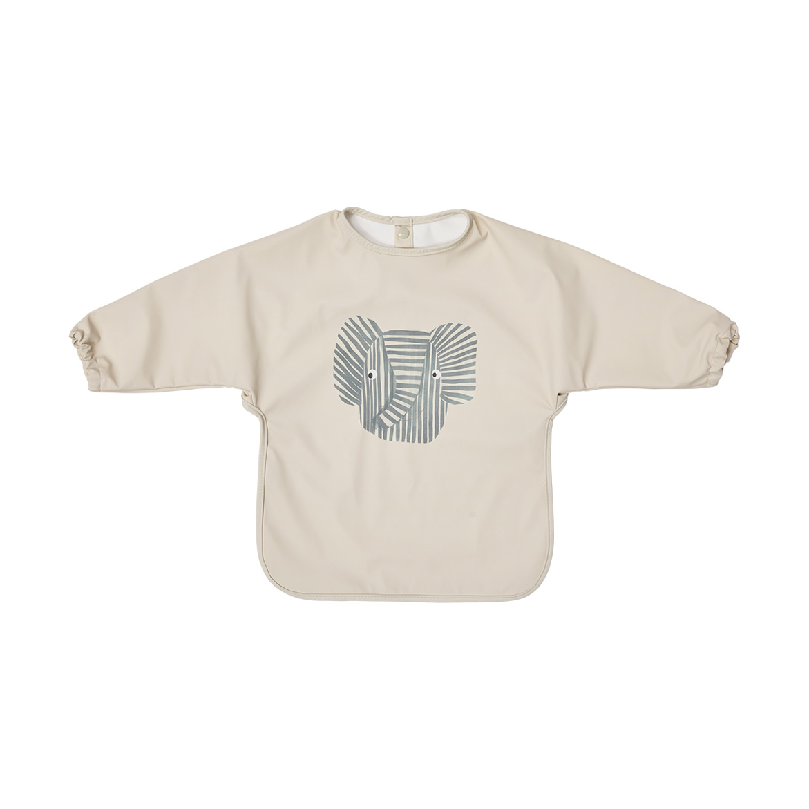 OYOY Erik Elephant bib with sleeves Beige