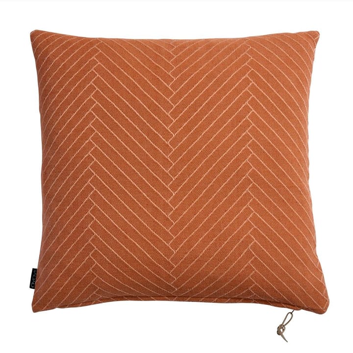 Fluffy herringbone cushion 50x50 cm - caramel (orange) - OYOY