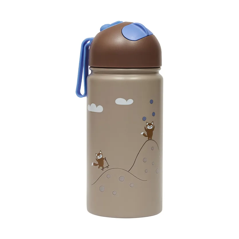 OYOY Friends in the Forest thermos bottle 36 cl Blue
