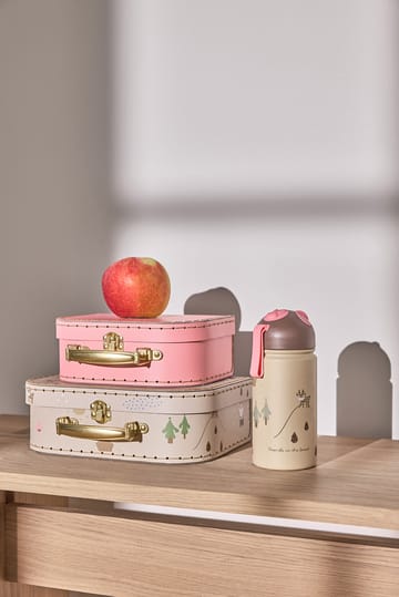 Friends in the Forest thermos bottle 36 cl - Rose - OYOY