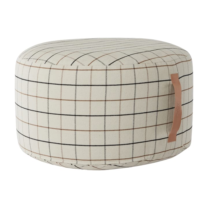 Grid pouf Ø65 cm - off white - OYOY