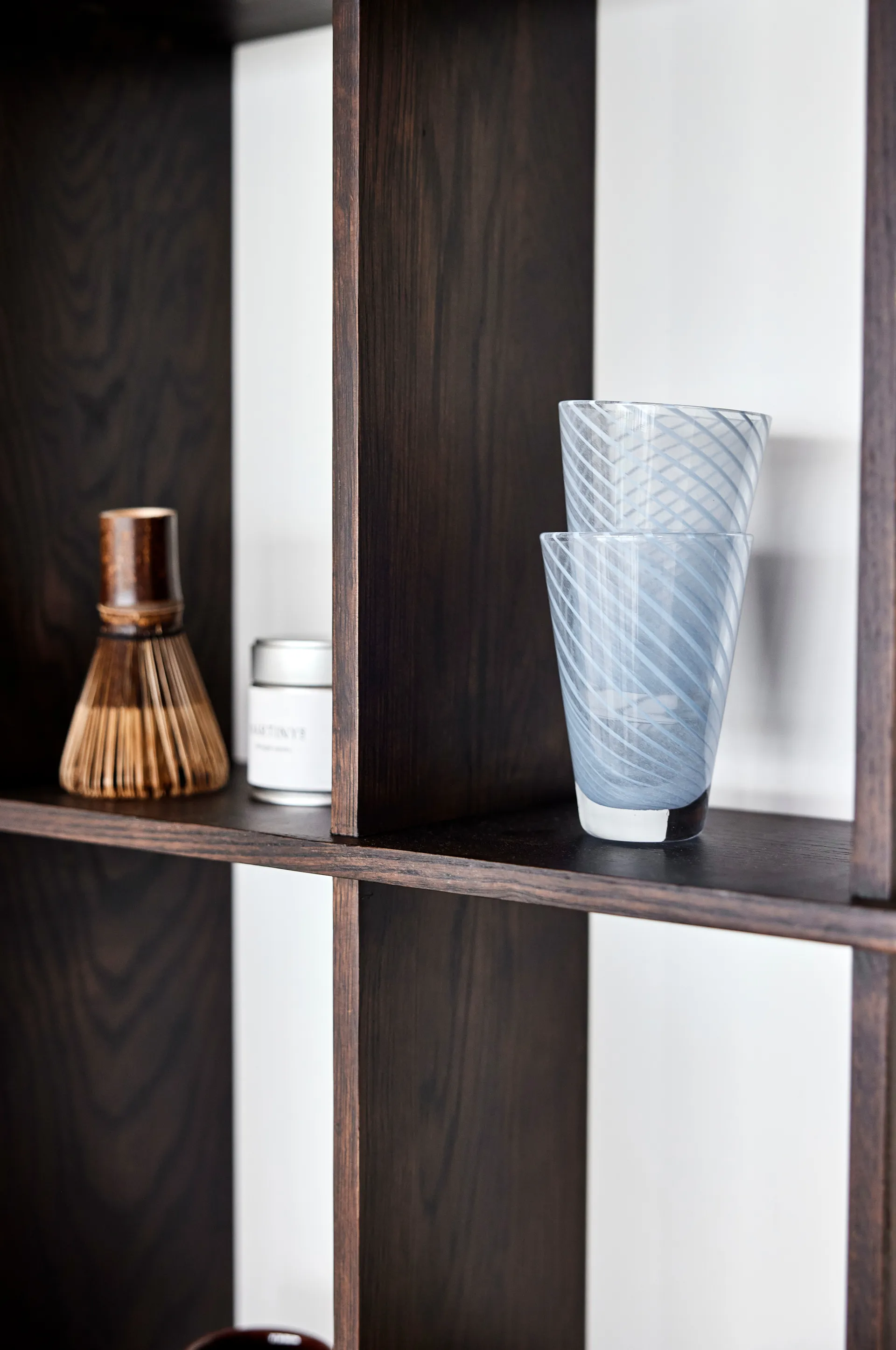 Grid shelf large 15x58 cm, Dark OYOY