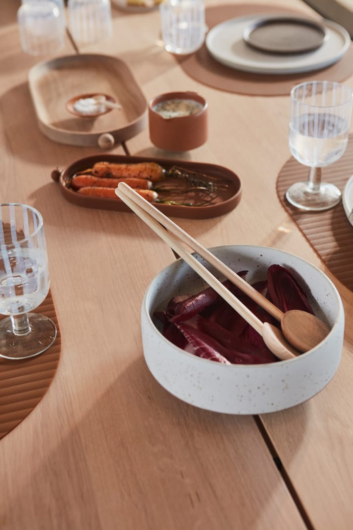 Hagi bowl Ø20 cm, White-light brown OYOY