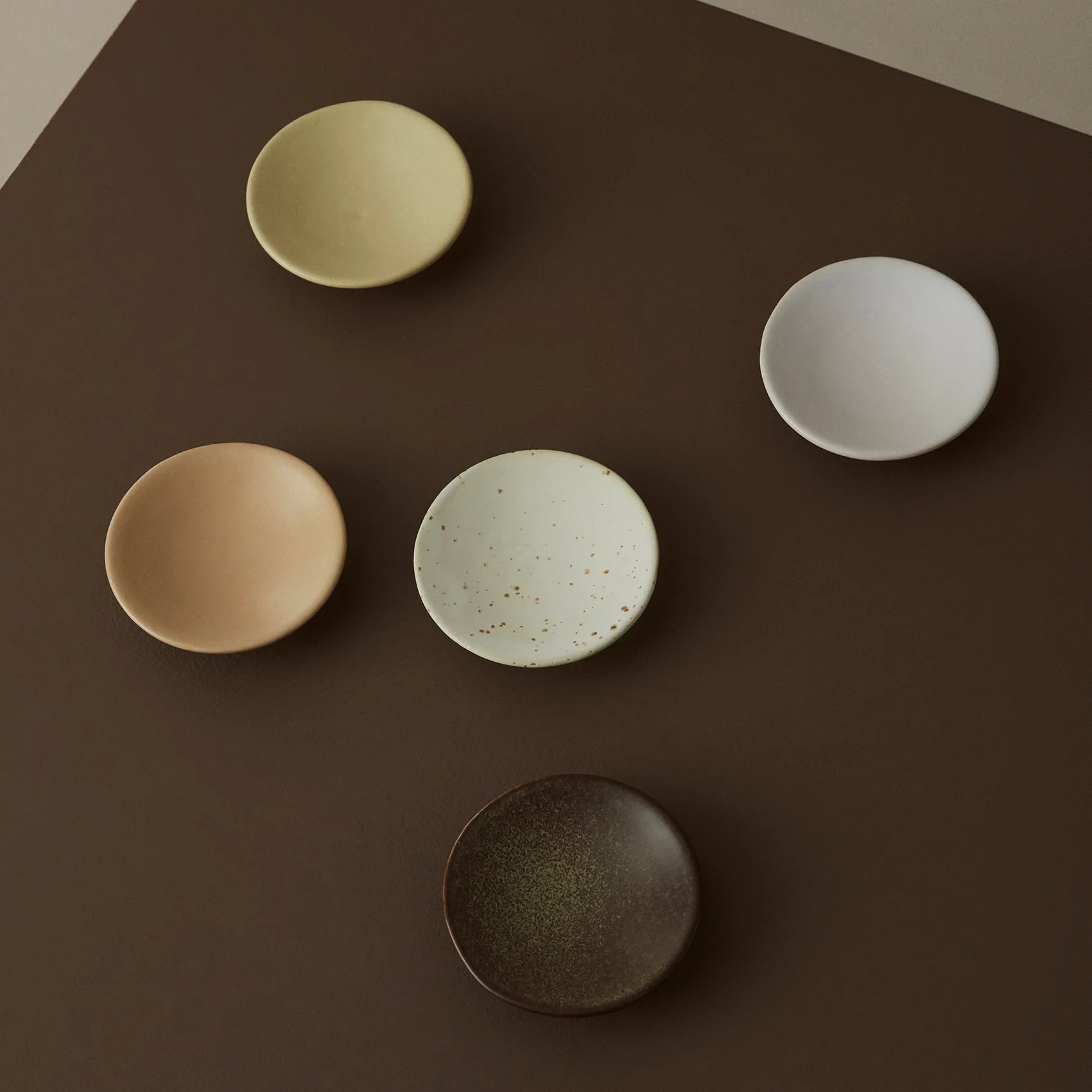 Hagi bowl mini Ø8 cm, white-lightbrown OYOY