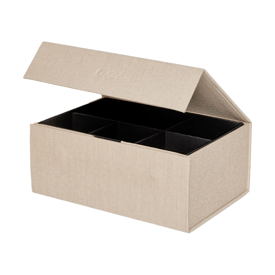 OYOY Hako storage box 18x25 cm Clay melange | Scandinavian Design | Boxes & jars | Beige