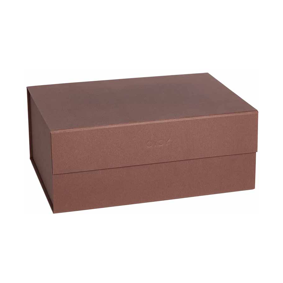 OYOY Hako storage box A4 Dark caramel | Scandinavian Design | Boxes & jars | Brown