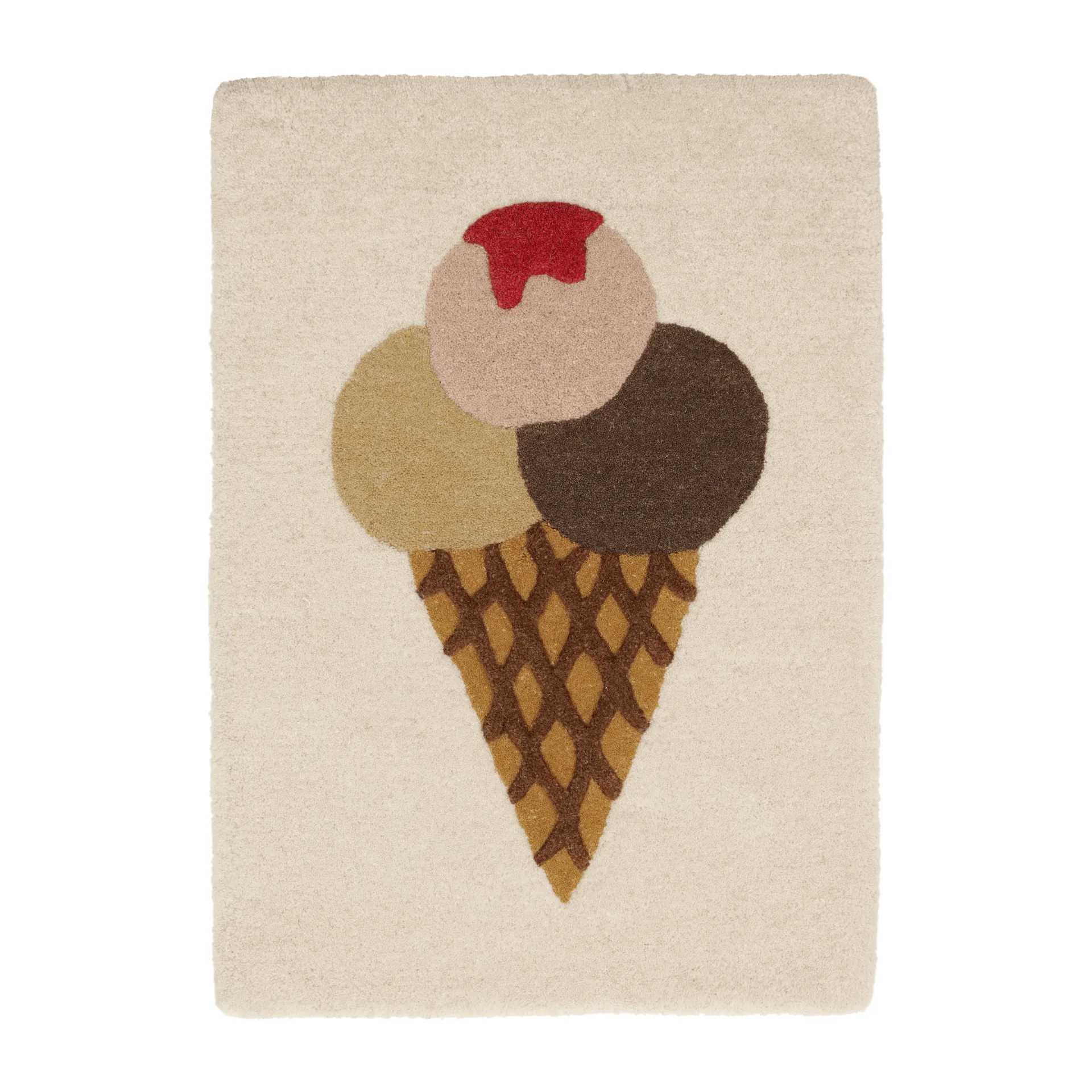 Ice Cream Tufted children's rug 45x65 cm, Multi OYOY