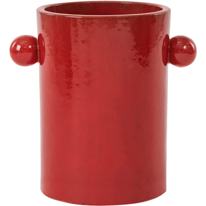 Inka flower pot small - Cherry Red - OYOY
