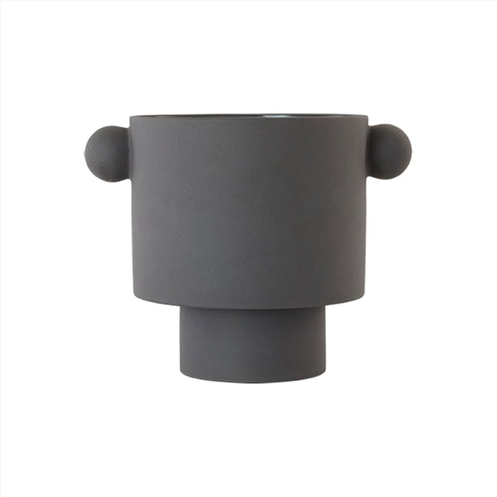 OYOY Inka Kana pot large 23 cm Anthracite | Scandinavian Design | Flower pots | Grey