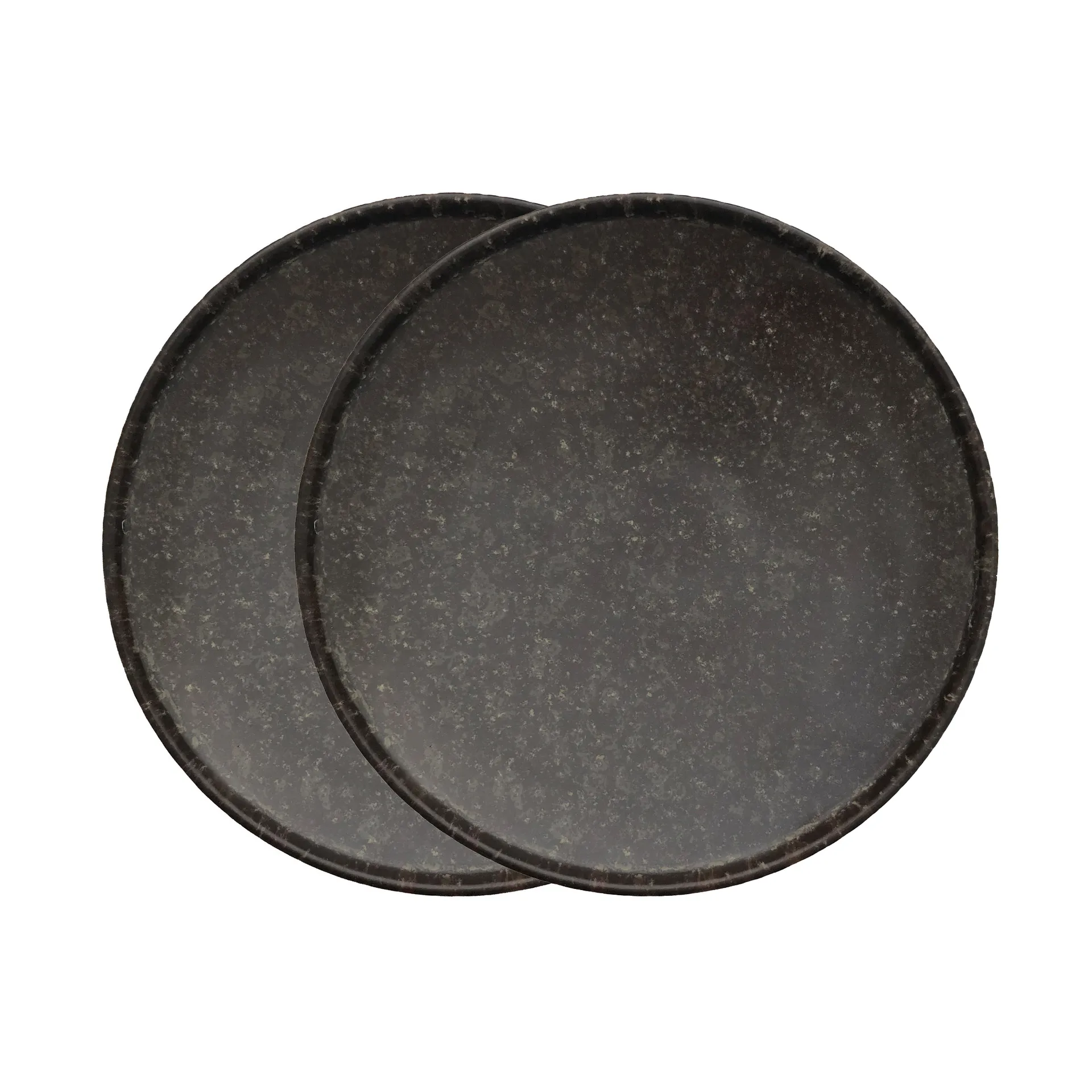 Inka plate Ø16 cm 2-pack, brown OYOY