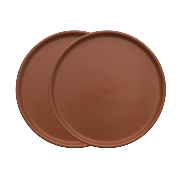 Inka plate Ø16 cm 2-pack - caramel - OYOY