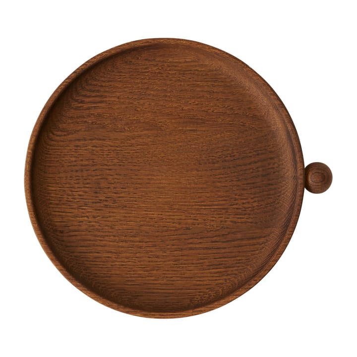 Inka wooden tray round Ø20 cm - Dark - OYOY