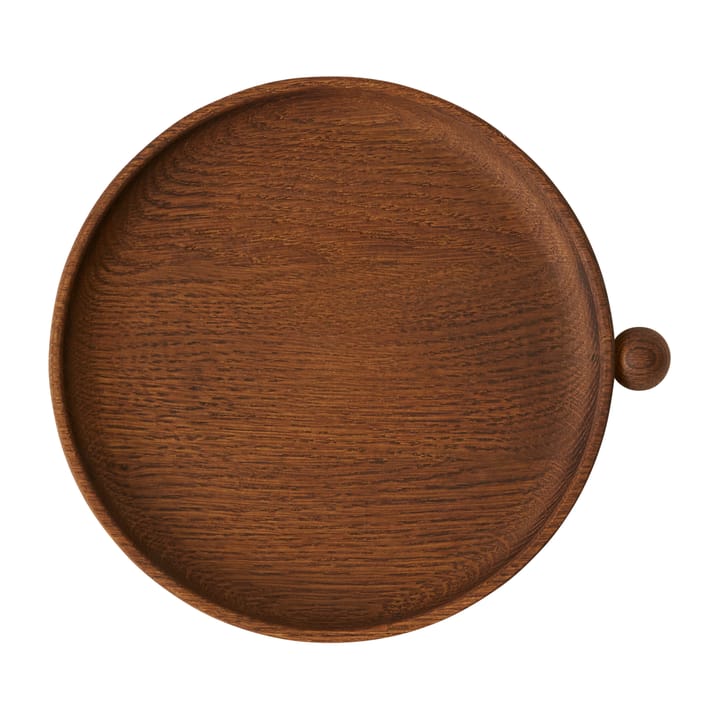 Inka wooden tray round Ø20 cm - Dark - OYOY