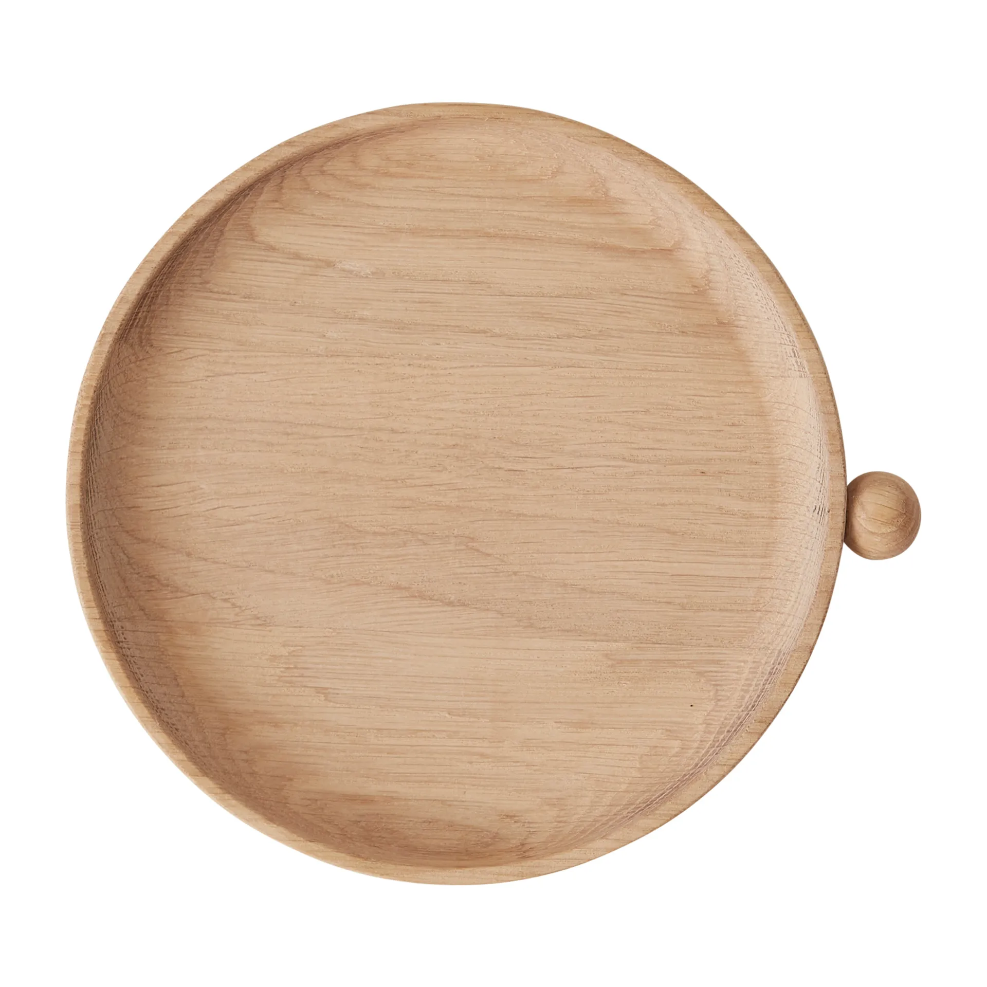 Inka wooden tray round Ø20 cm, Nature OYOY