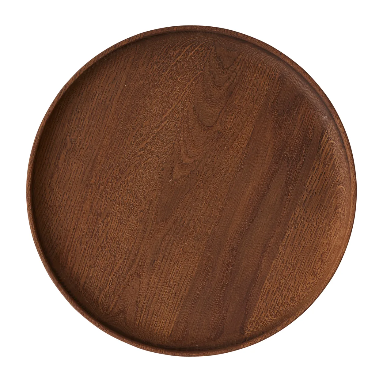 OYOY Inka wooden tray round o30 cm Dark | Scandinavian Design | Trays | Brown