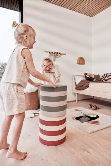 Iro stackable stool - Olive-clay - OYOY