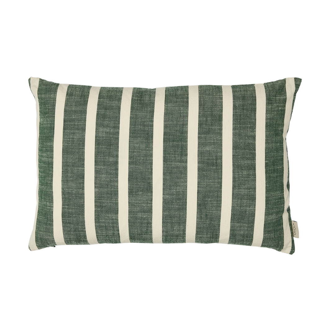 OYOY Kara cushion cover 40x60 cm Green-white | Scandinavian Design | Cushion covers | Green