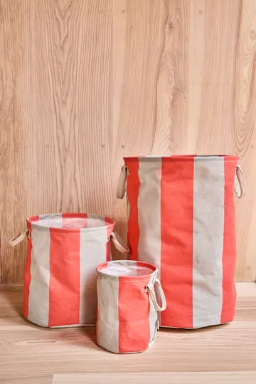 Kara storage basket large Ø38x54 cm - Cherry Red - OYOY