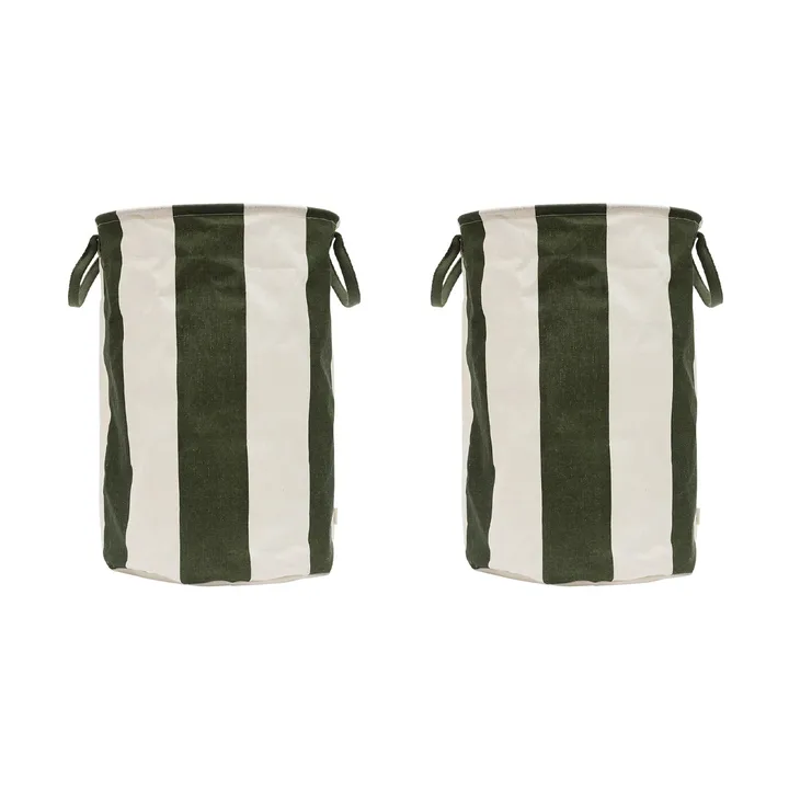 Kara storage basket large Ø38x54 cm - Dark Green - OYOY