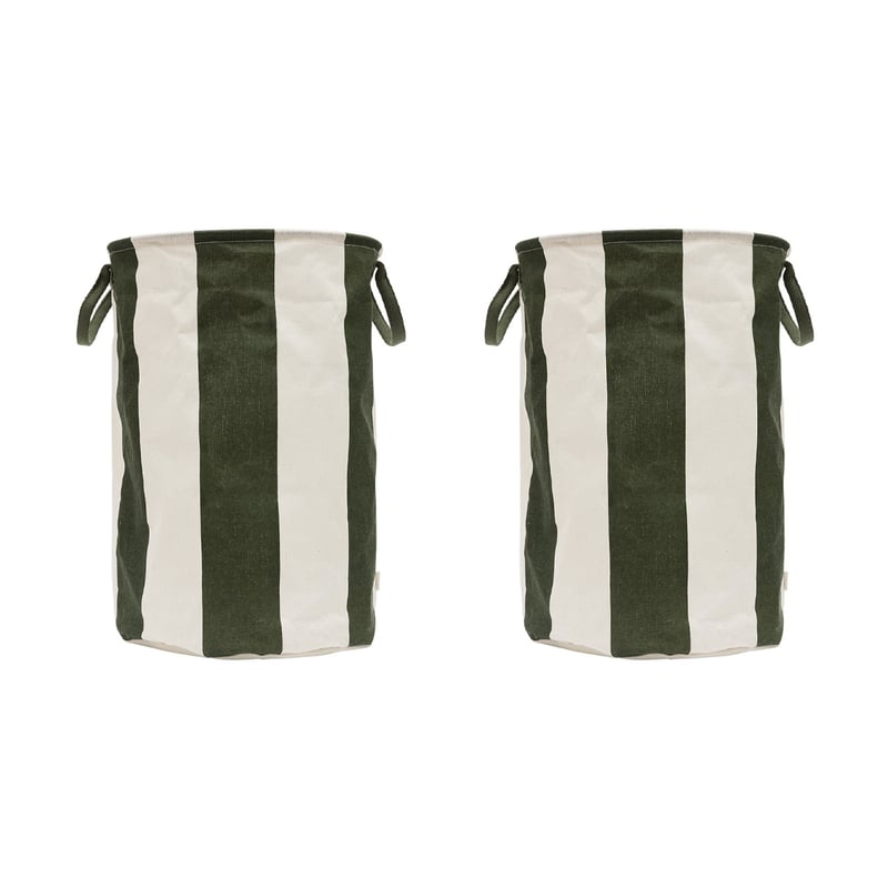 OYOY Kara storage basket large 54xØ38 cm Dark Green