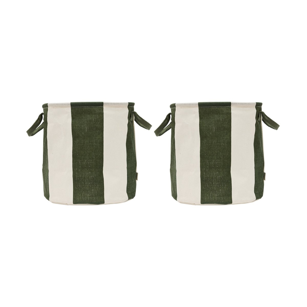 OYOY Kara storage basket medium 32xØ32 cm 2-pack Dark Green