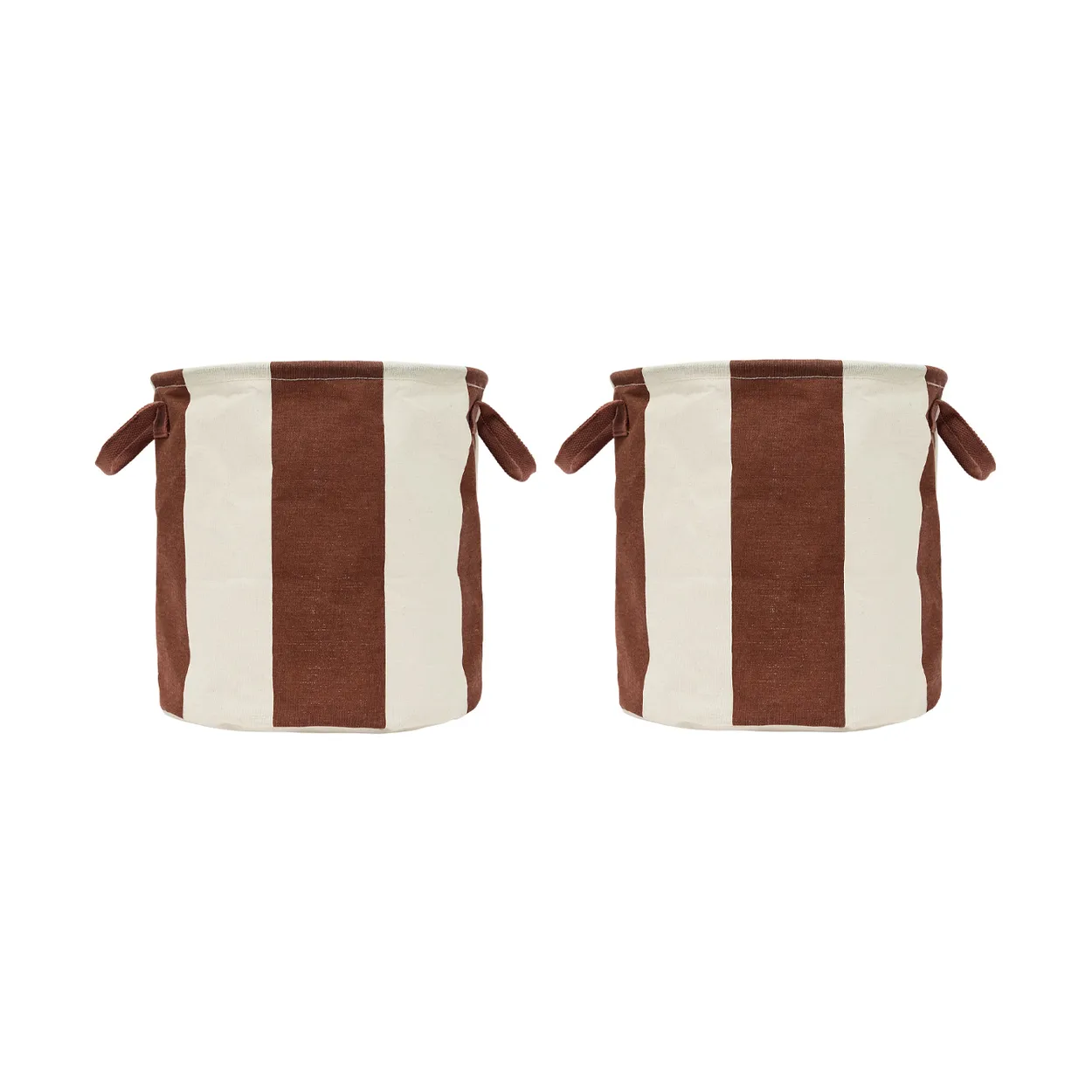 OYOY Kara storage basket medium Ø32x32 cm 2-pack Nutmeg