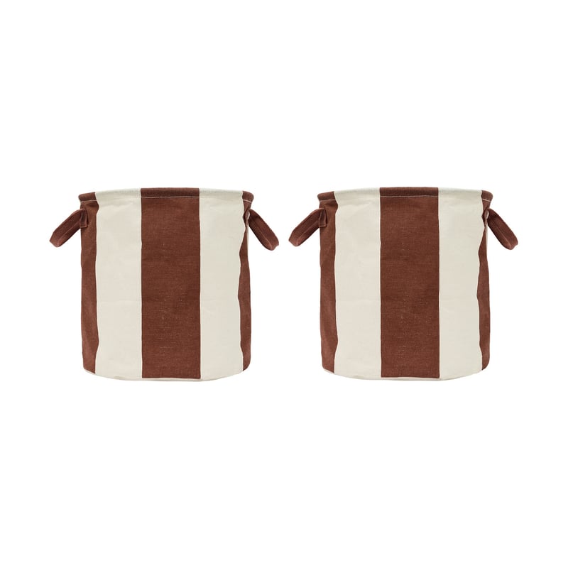 OYOY Kara storage basket medium 32xØ32 cm 2-pack Nutmeg