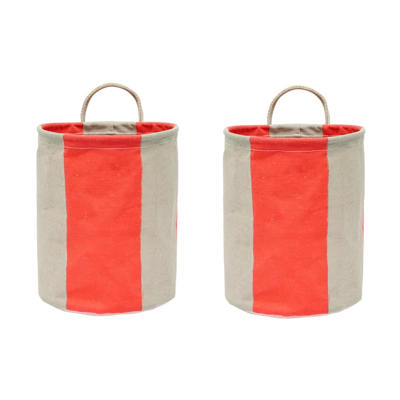OYOY Kara storage basket small 22xØ18 cm 2-pack Cherry Red
