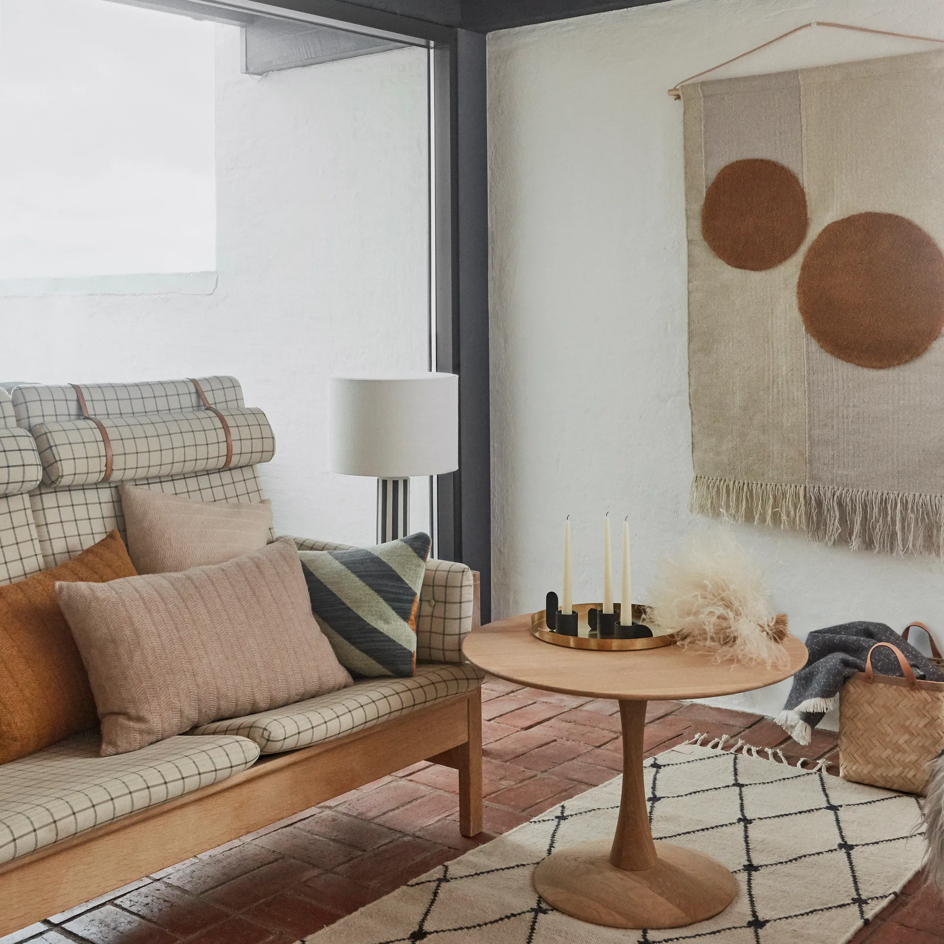 Kika wall decoration 80x120 cm, Beige-brown OYOY