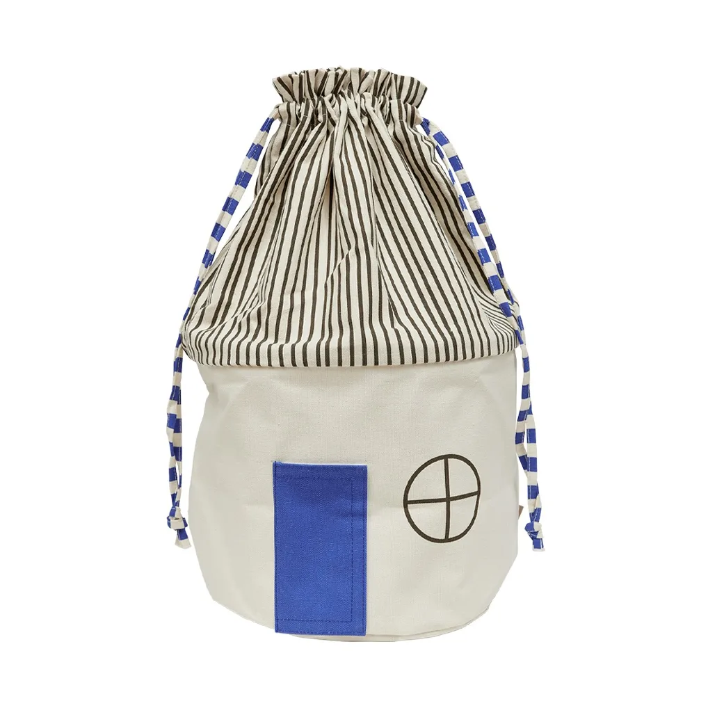 OYOY Koya storage basket large Optic Blue | Scandinavian Design | Storage baskets | Grey