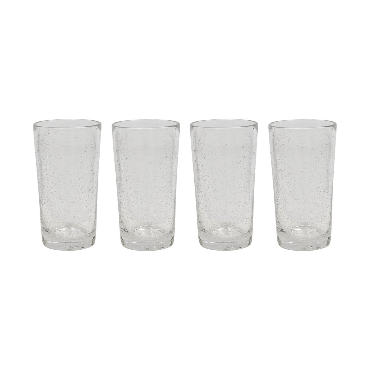 OYOY Kuki highball glass 4-pack Clear | Scandinavian Design | Long drink & highball glasses | Transparent