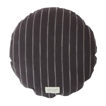 Kyoto cushion round Ø40 cm - Anthracite - OYOY
