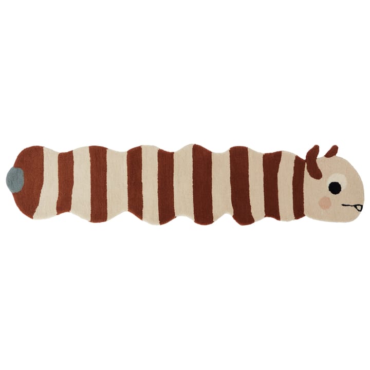 Leo larva rug  40x180 cm - Caramel-off white - OYOY