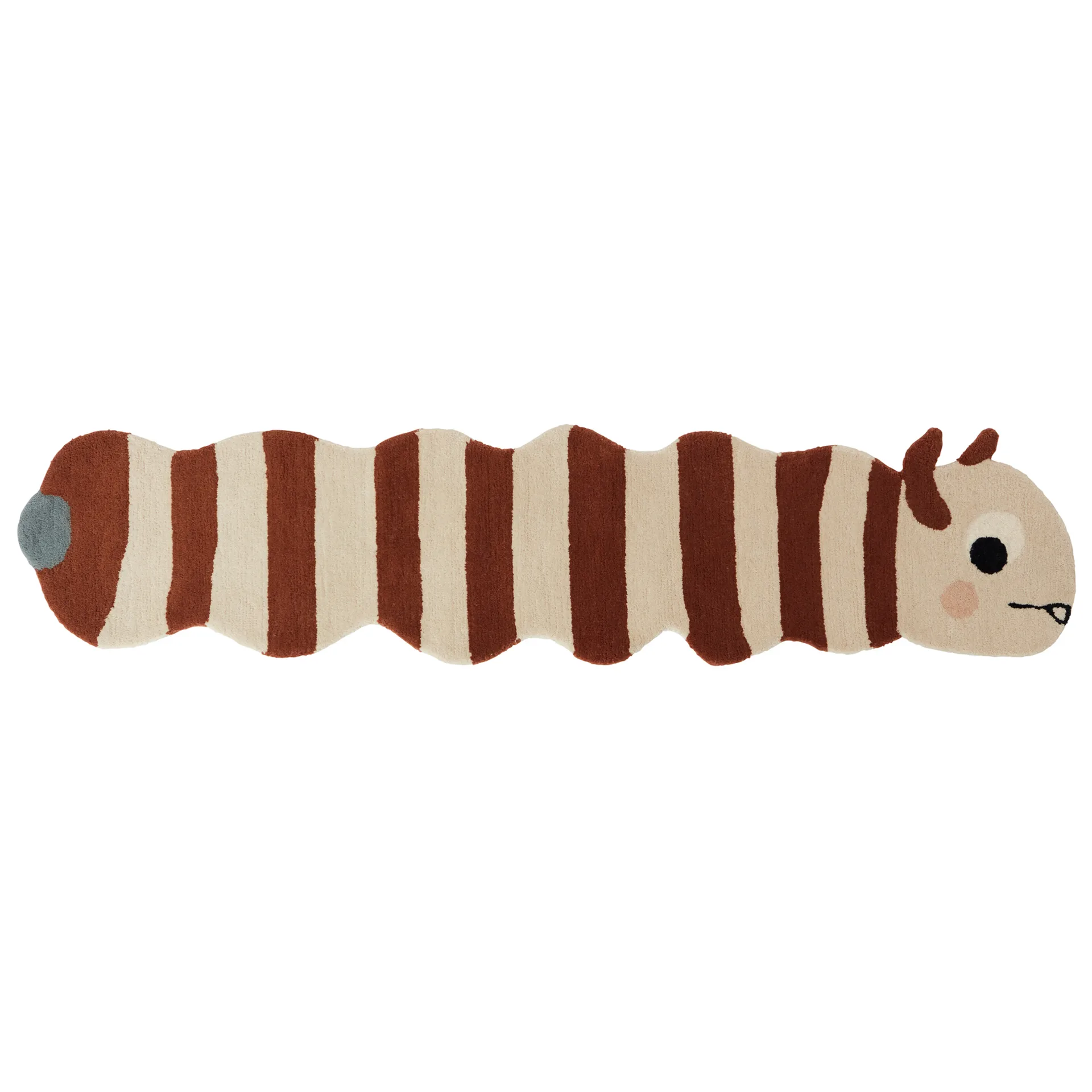 Leo larva rug 40x180 cm, Caramel-off white OYOY
