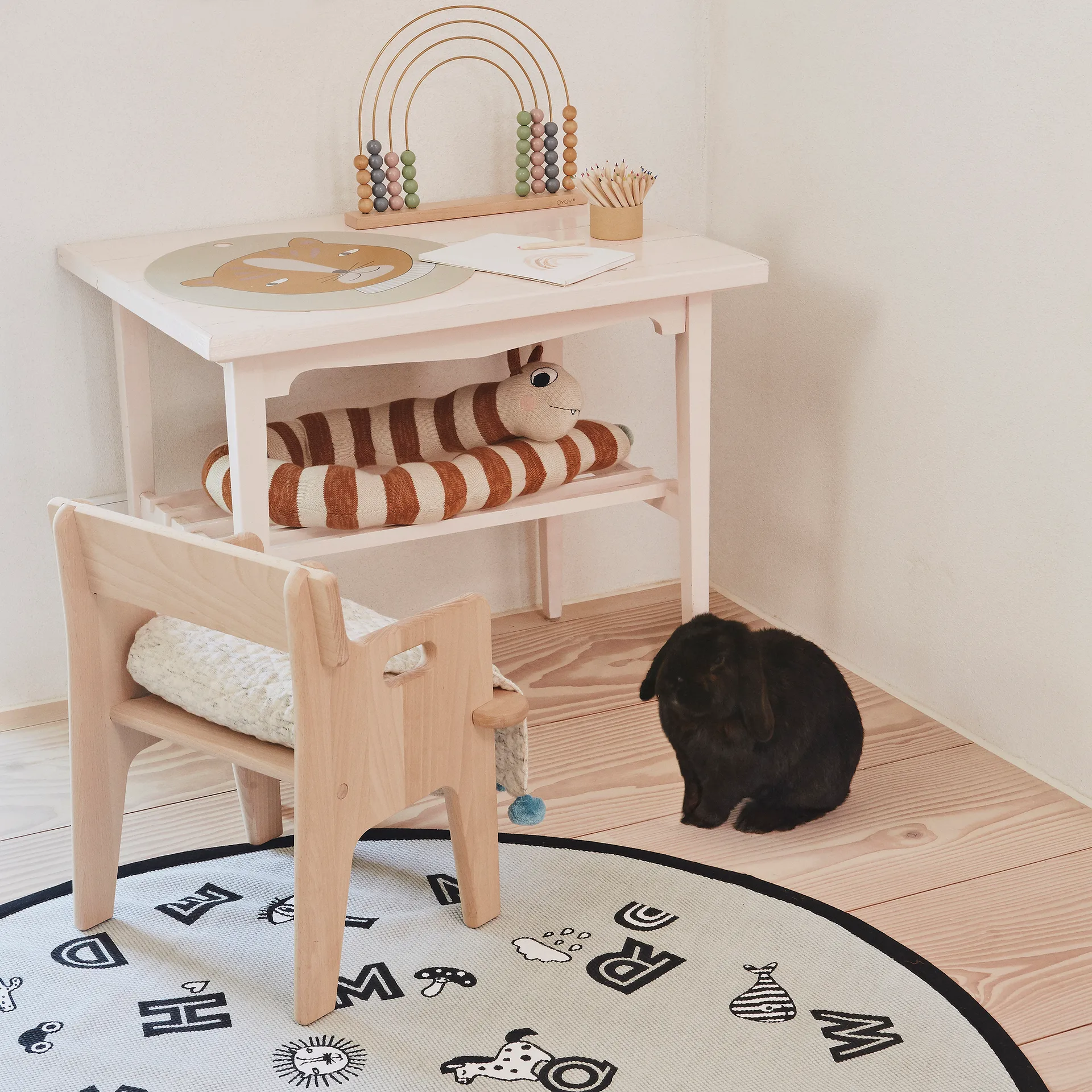 Leopard placemat, Clay OYOY