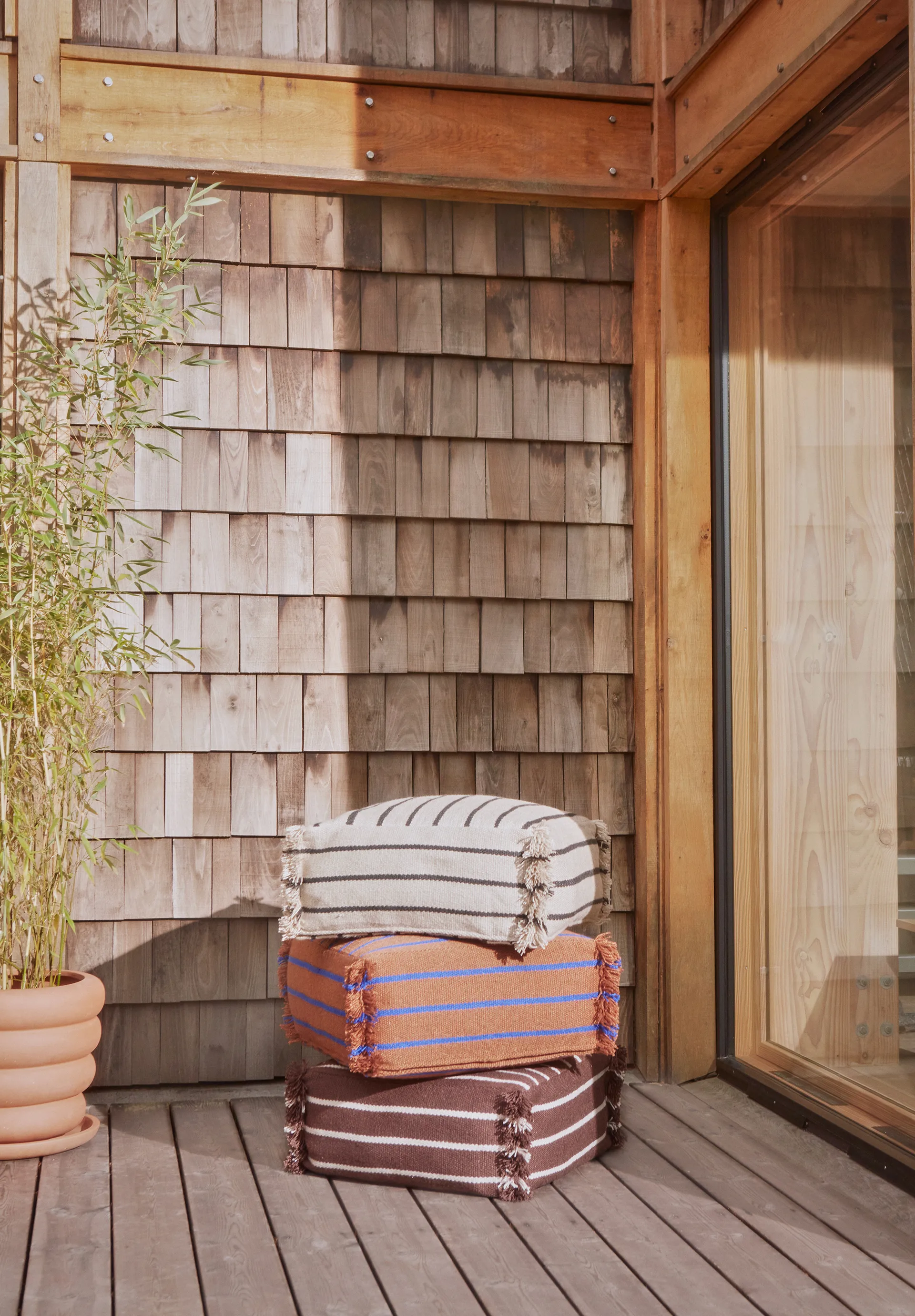 Lina pouffe 32x62 cm, Caramel OYOY