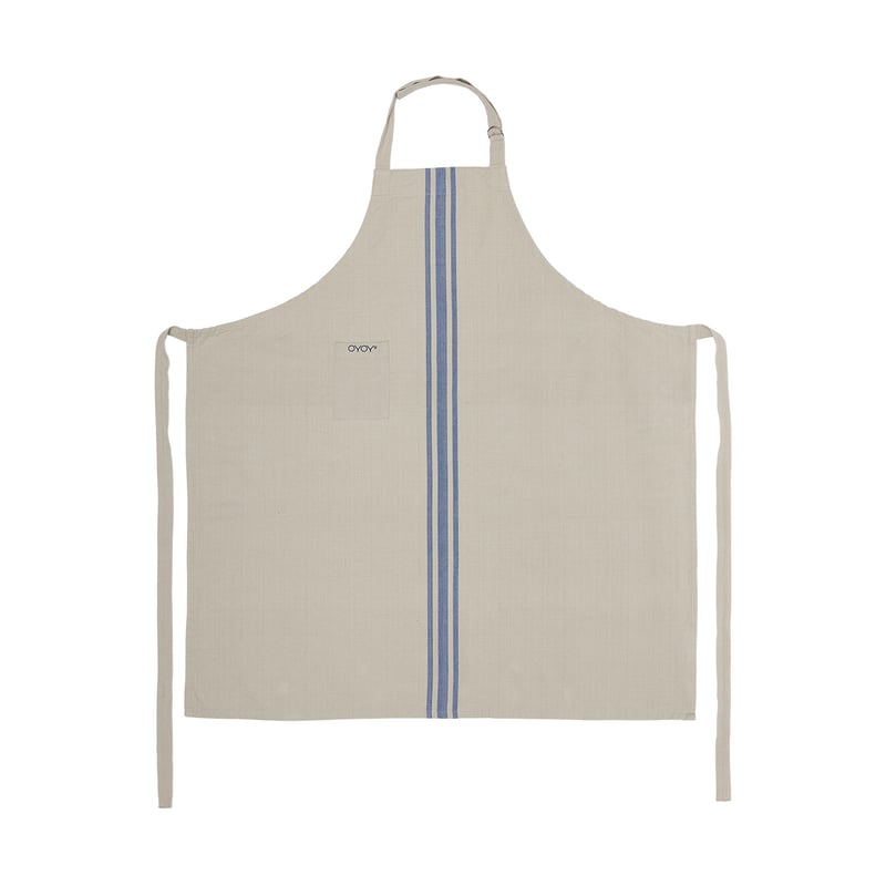 OYOY Linen apron Blue