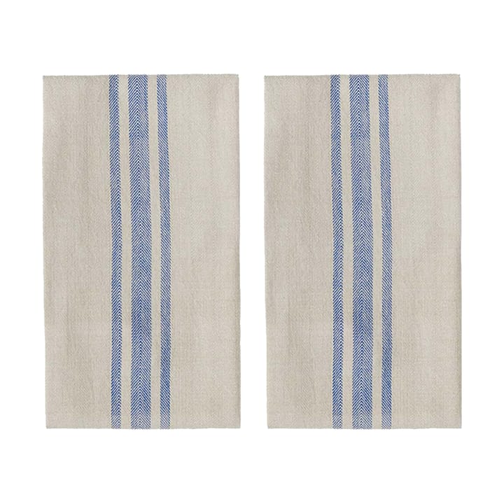 Linu kitchen towel 2-pack - Blue - OYOY
