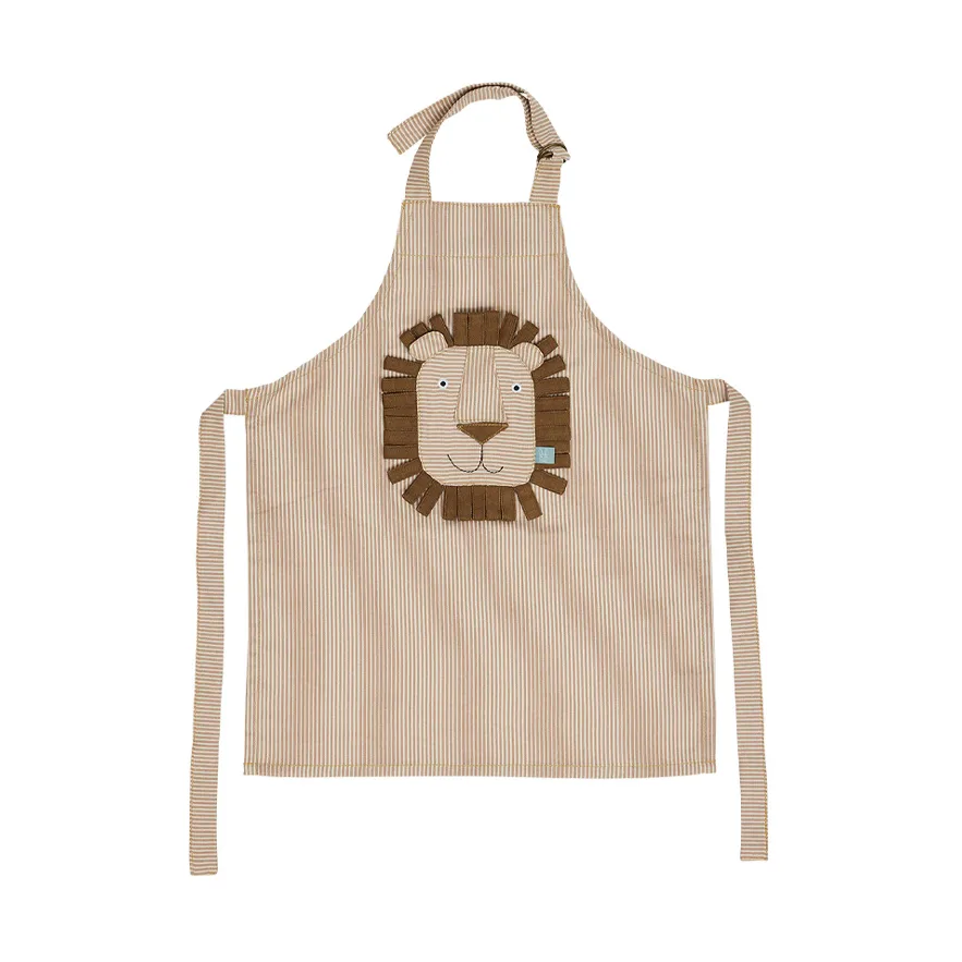 OYOY Lion apron 44x56 cm Caramel | Scandinavian Design | Aprons | Beige