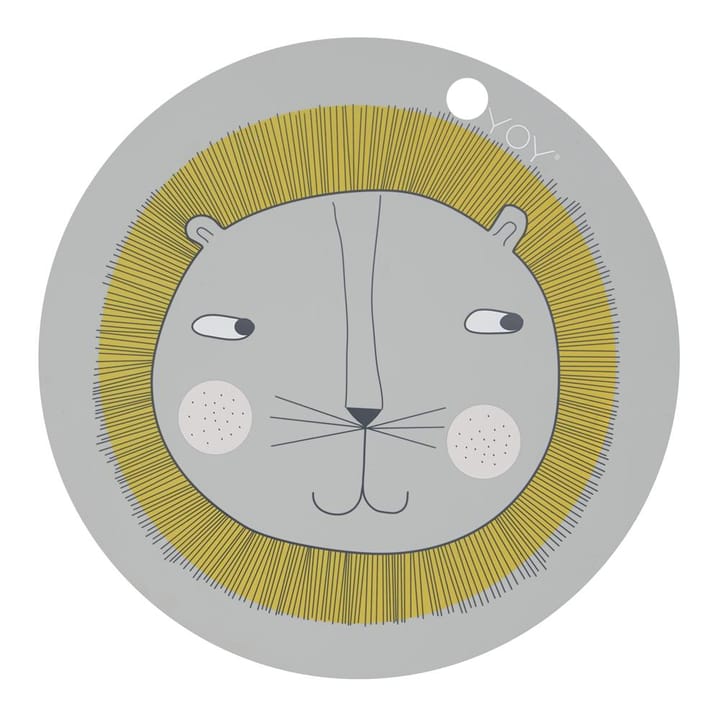 Lion placemat - grey - OYOY