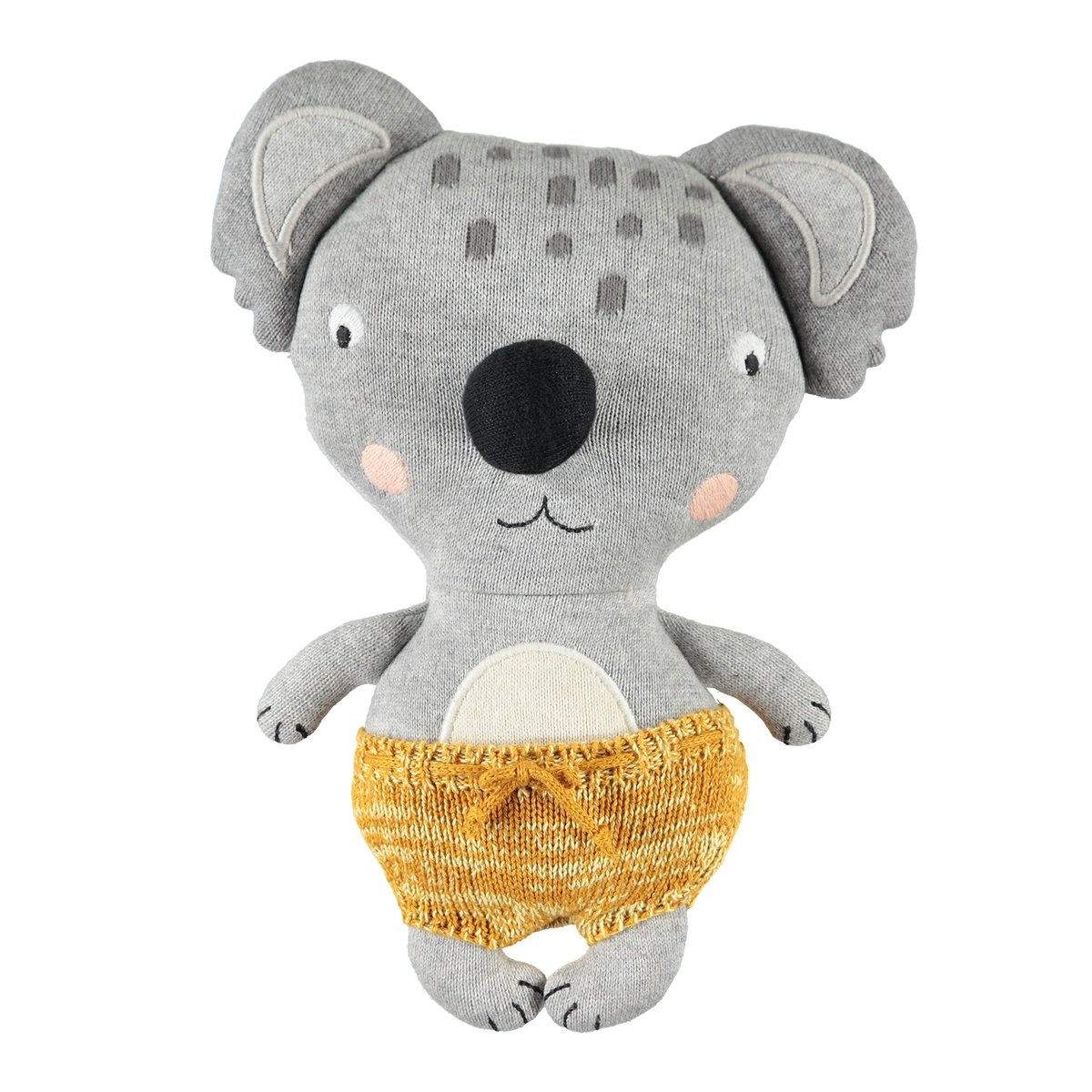 OYOY Little Anton Koala cuddly toy Grey-yellow | Scandinavian Design | Children's room accessories | Grey