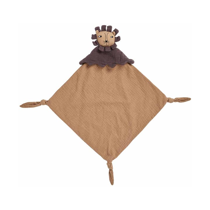 Lobo Lion baby blanket 40x40 cm - Caramel - OYOY