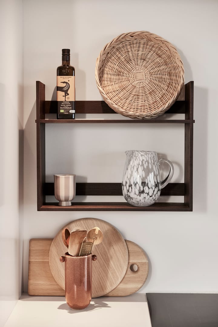 Lojo shelf 18x60 cm, Dark OYOY