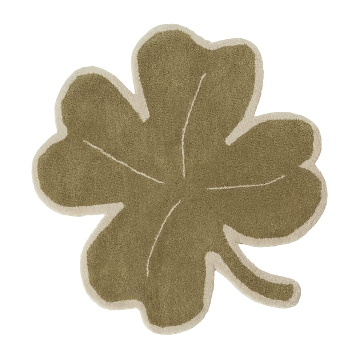 Lucky Clover rug  95x95 cm - Green - OYOY