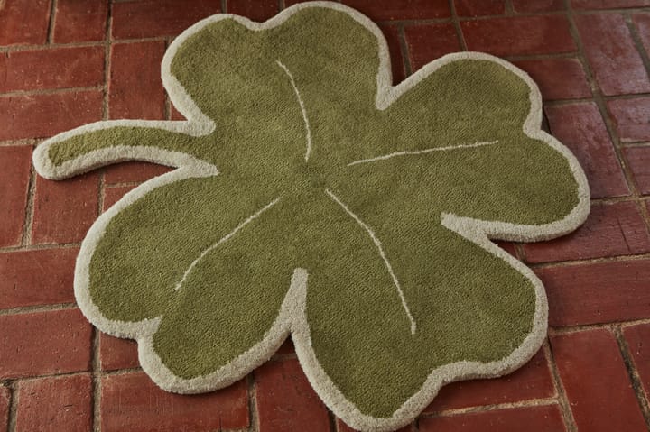 Lucky Clover rug 95x95 cm, Green OYOY