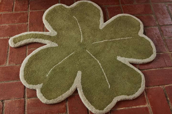 Lucky Clover rug  95x95 cm - Green - OYOY