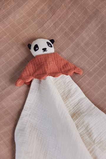 Lun Lun Panda baby blanket 40x40 cm - Off-white - OYOY